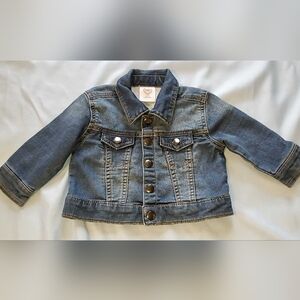 3-6 Months Wonder Nation Blue Denim Jacket for Kids